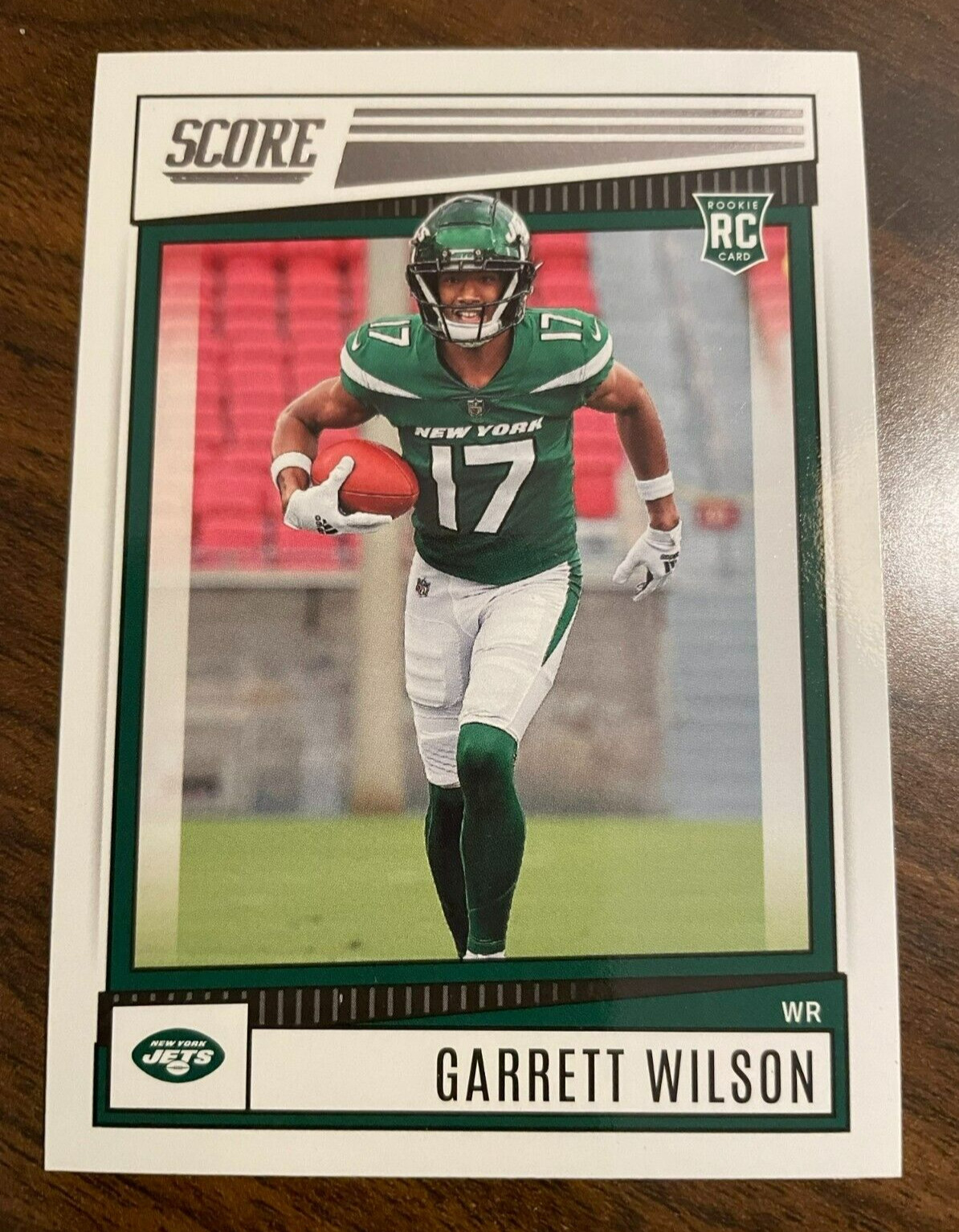 2022 Score Garrett Wilson Rookie RC #306 Jets Football card