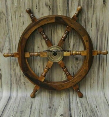 Maritim Maritim 24 Zoll Holz Schiff Rad Boot Kapitäne Strand Lenkrad Geschenk