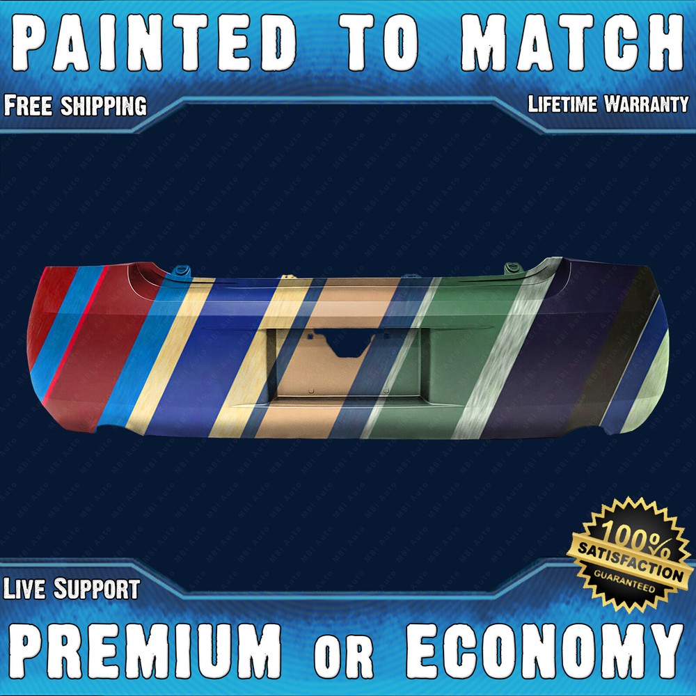 2006-2013 Chevy Impala Painted Rear Bumper Cover with Dual Exhaust Cutouts