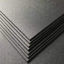 Pack of 2 ABS Plastic Sheet, Black Plastic Sheet 8" x 12" x 1/8" Thick 3mm 