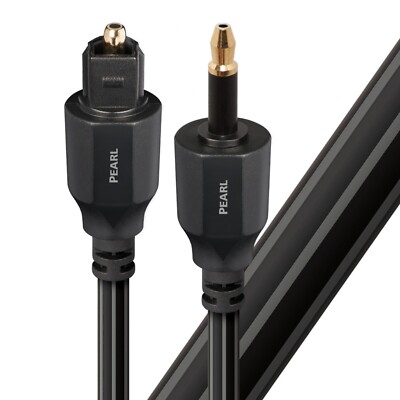 AudioQuest Pearl 3.5mm Mini To Full Size Fiber Optic Digital Cable 1.5 Meter