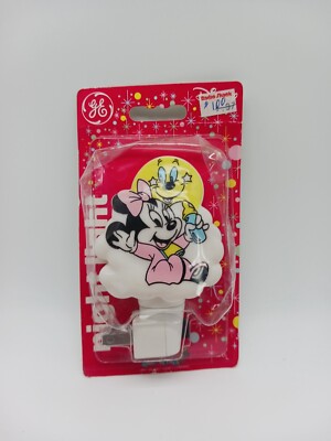 Vintage 1988 Minnie Mouse Mickey Disney GE 4 Watt Night Light         22