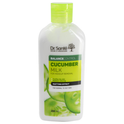 Abschminkmilch Dr.Sante Cucumber Balance Control Normalisierung 200 ml