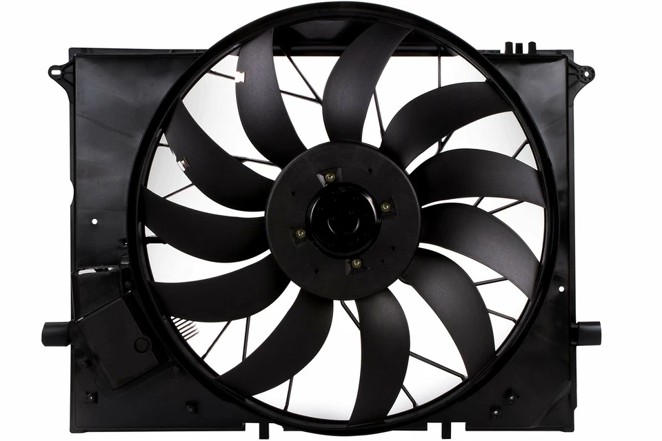 Conjunto de ventilador de refrigeración del motor para condensador de radiador Mercedes-Benz 2205000193 Foto 2 de 4