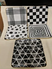 5 Over and Back 7" Square Appetizer Plates 