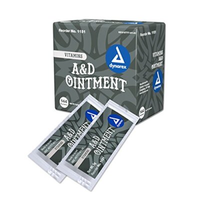 Dynarex 1151 Vitamins A&D Ointment without Lanolin 5 g packet (Box of 144)