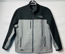 DRI DUCK 5350 Motion Jacket Mens Sz XL Gray Black Fleece Lined Zip Pocket