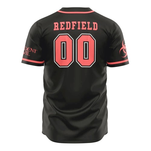 EXCLUSIVE RESIDENT EVIL UMBRELLA CORP REDFIELD BASEBALL JERSEY LARGE BRAND NEW - Picture 2 of 2