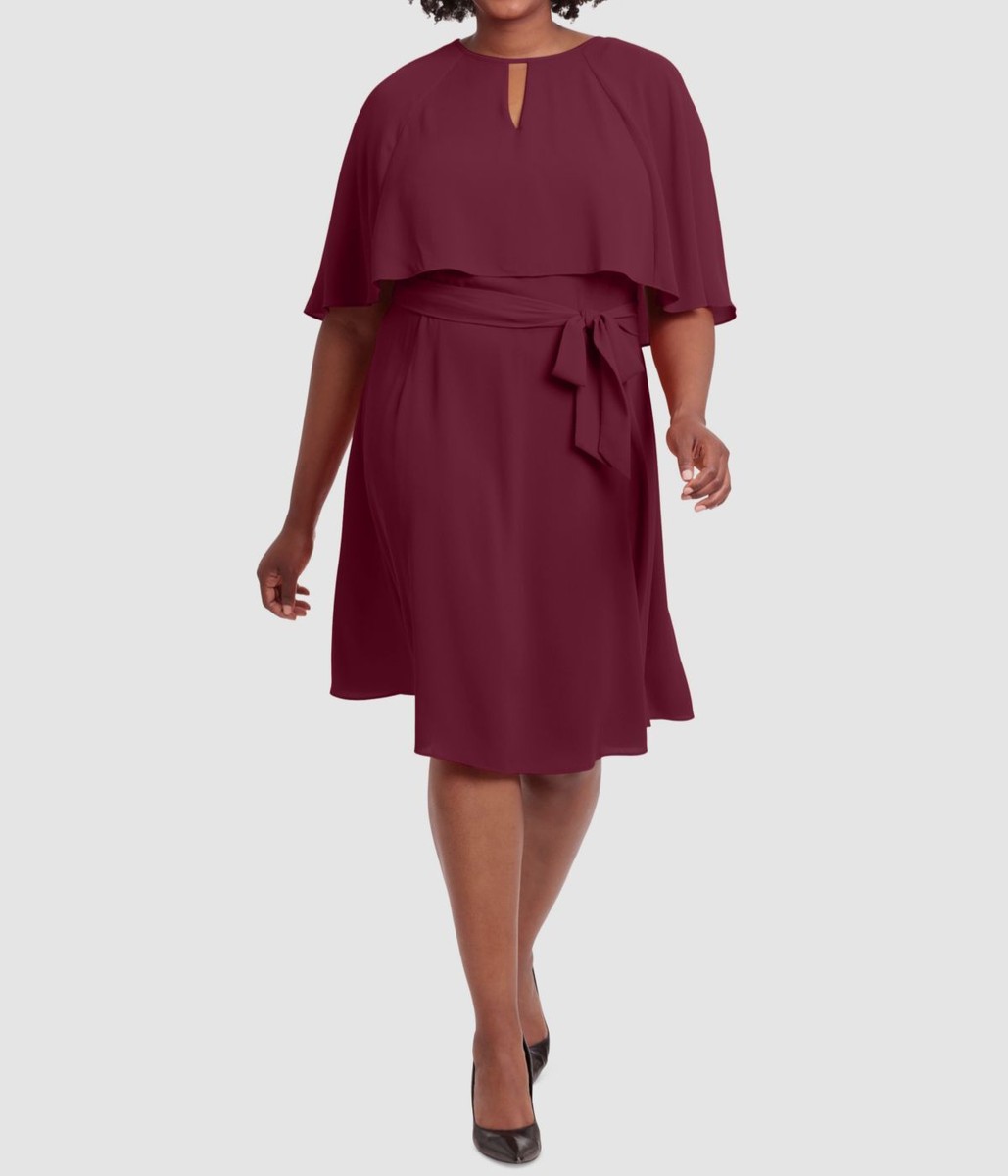 london times plus size cocktail dresses Plus Size London Times Wrap Cascade Dress
