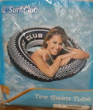 Inflatable Tire Swim Tube Ring Approx 35" NOS 2012 New Open CVS Surf Club