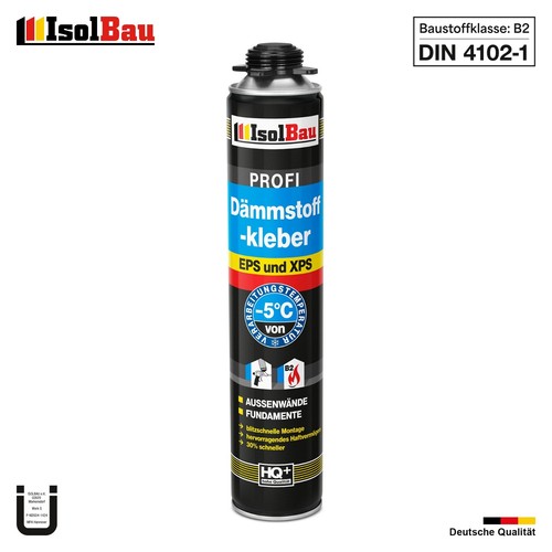 Dämmstoffkleber 750ml Klebeschaum B2 Dämmplatten Perimeterkleber EPS XPS PIR - Bild 1 von 19