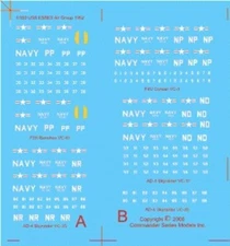 1/350 ISW 1016 -  Air Task Group 2 Squadron Markings (5 Sets) Decals Only