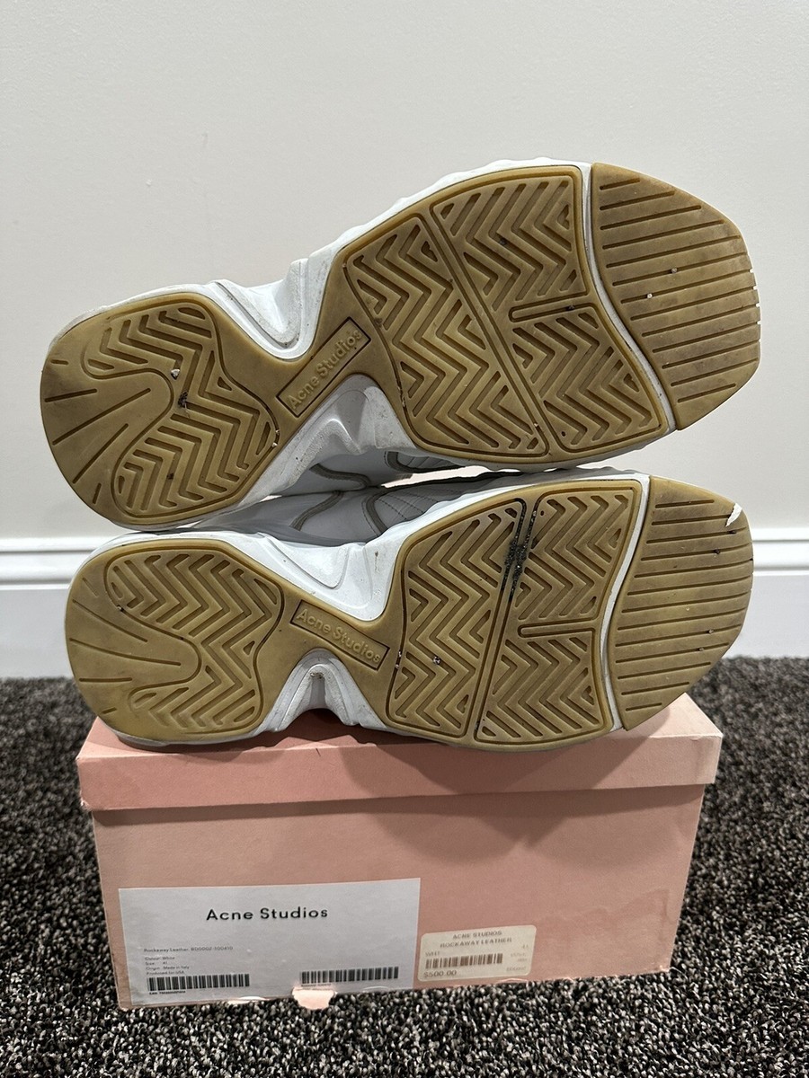 Acne Studios Rockaway White Leather Chunky Sneakers | eBay