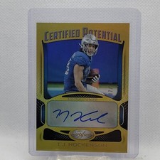 2021 Panini Certified Football T.J. Hockenson Certified Potential Gold Auto /10
