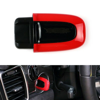 One Button Start Passive Keyless Enter Autoschlüsselabdeckung für Porsche Rot