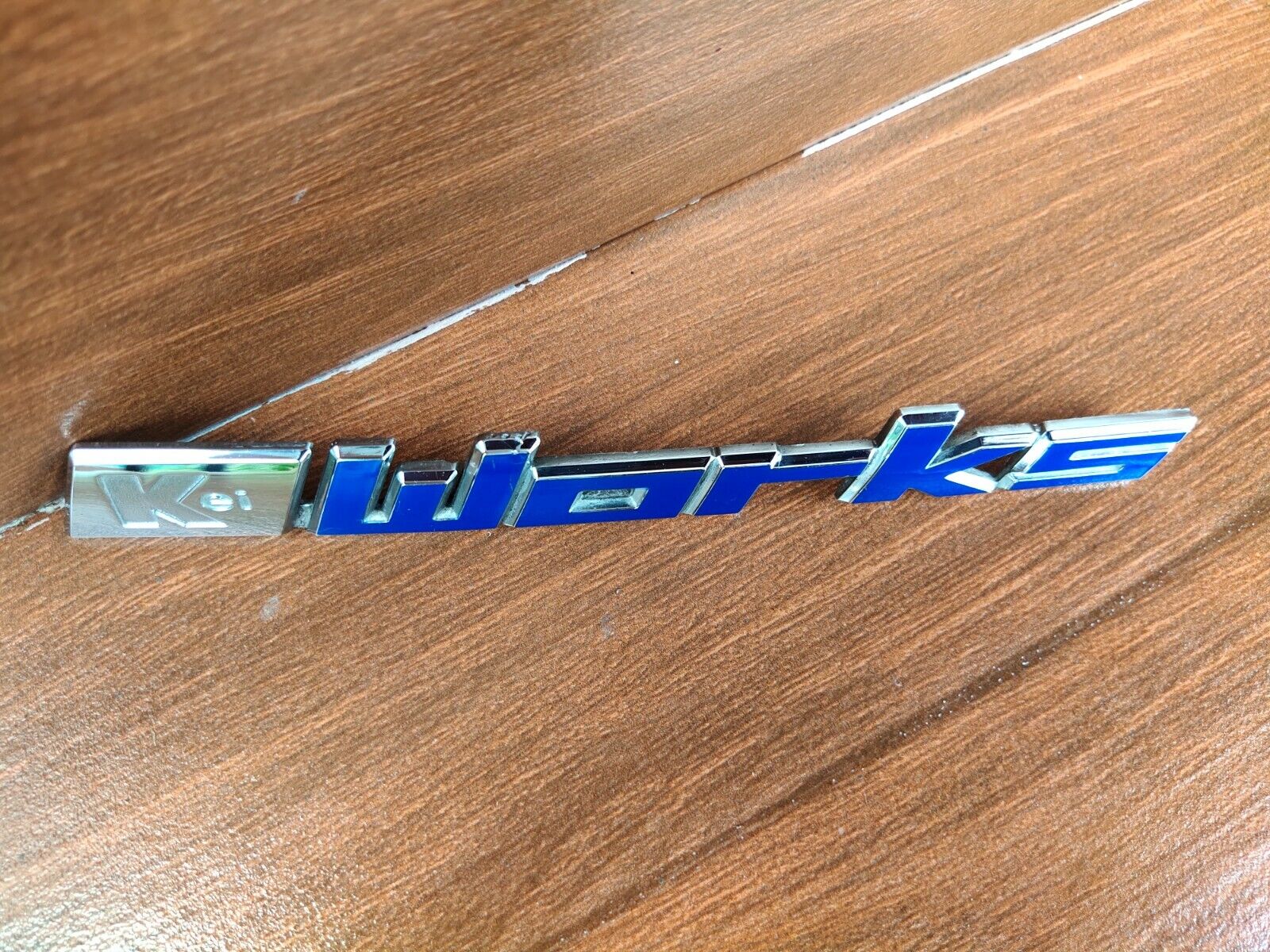 Suzuki Kei Works H22S Rear Emblem Badge Blue Genuine OEM