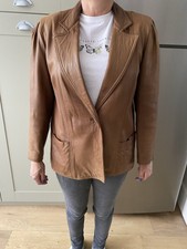 Jasper Conran Leather Jacket Used - Size 10