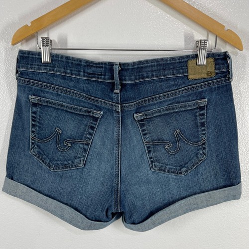 AG The Hailey Jeansshorts Ex-Boyfriend Roll Up Cuffed Dark Wash Freizeit Gr. 30 - Bild 3 von 11