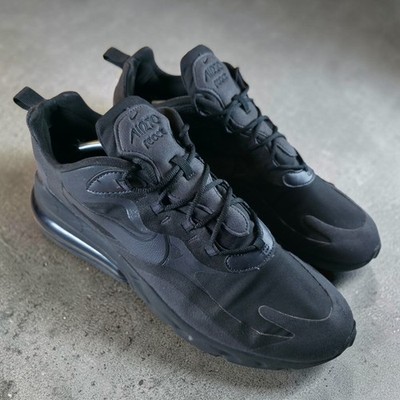 Nike Air Max 270 React Triple Black Sneakers Men Shoes AO4971-003 Size 14