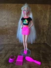Vintage 1993 Mattel Glitter Hair Barbie Doll Blonde #10965 No Box
