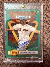 2018 Topps Clearly Authentic Rafael Devers RC on-card Auto /199  + optic RC 3/25