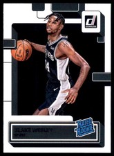 2022-23 Panini Donruss - Rated Rookie Blake Wesley #225 (RC)