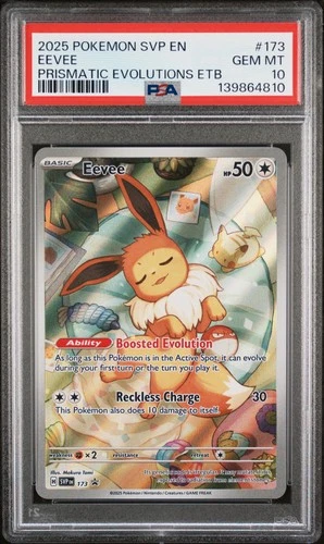 2025 POKEMON SVP EN-SV BLACK STAR PROMO #173 EEVEE PSA 10