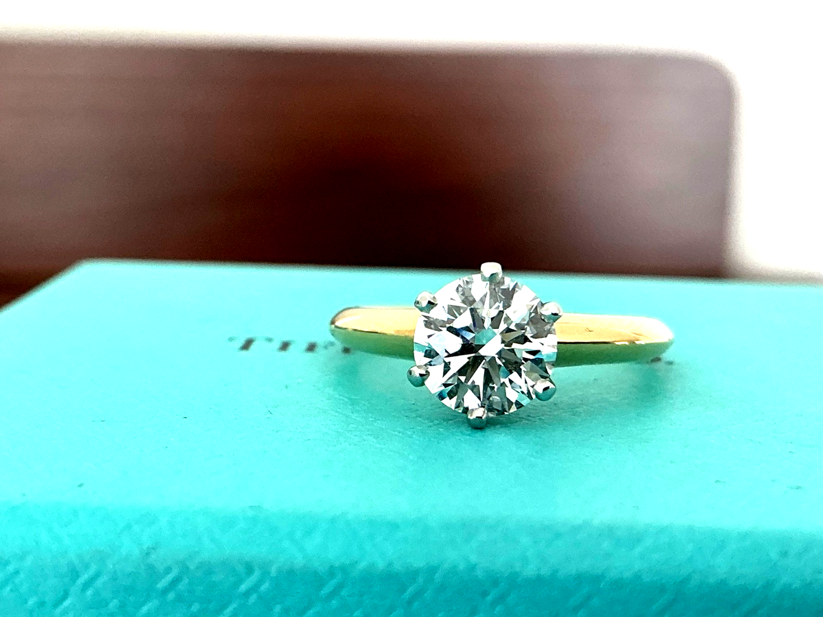 Tiffany 18 Carat Diamond Ring Price Tiffany Co 18k Gold Diamond