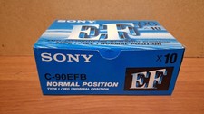 Sony EF 90 Type I Audio Cassette New box of 10pcs