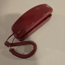 Golden Eagle 5303 Red Trimstyle Visual Ringer Corded Telephone