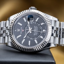 2025 Rolex Sky-Dweller White Gold Steel Black Dial 42mm Jubilee 336934 Full Set 2