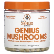 2 X The Genius Brand, Genius Mushrooms, 90 Veggie Capsules