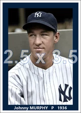 Johnny Murphy - 1936 New York Yankees - choose a style - colorized print