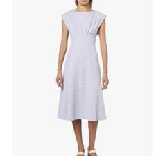 NWT Calvin Klein Purple Tweed A-Line Sleeveless Midi Dress Size 6 MSRP $ 134