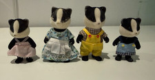 Sylvanian Families Vintage Underwood Badger Family – Set of 4 Complete