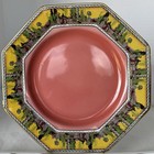 ROYAL WINTON Grimwades England B766 Plate Pink Greek Scene octagon art deco