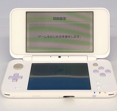 New Nintendo 2DS LL XL White Lavender Console Japanese ver Good