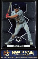 Myles Straw 2022 Panini Mosaic #41 Cleveland Guardians Baseball