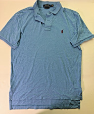 Polo Ralph Lauren Classic Fit Blue 100 Cotton Short Sleeve Polo Shirt Men's S