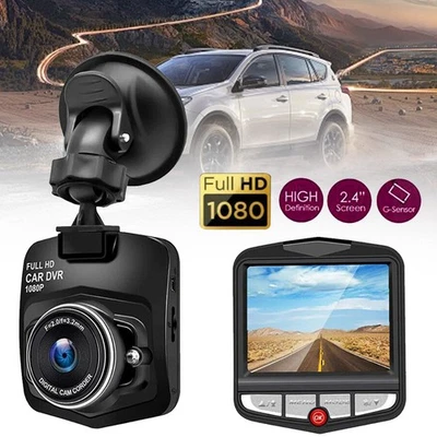 Dash Cam Mini Car DVR 2.4" HD Front Or Rear Camera Video Recorder Night Vision