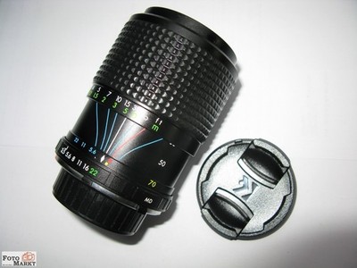 Zoom-Objektiv für Minolta MD (X-700, XD7, X-300) Topman MC 35-70 / 3,5-4,5 Macro