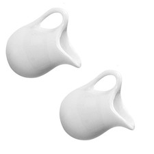 Mini Ceramic Sauce Jug White Reusable Miniature Kitchen Accessory Decor