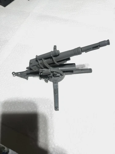 1 VINTAGE MARX BATTLEGROUND DARK GRAY GERMAN WORKING FIRING 88MM CANNON. FINE+ 3