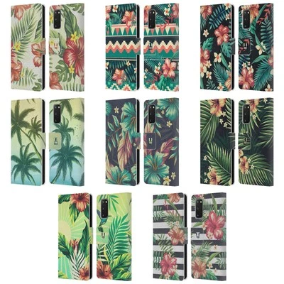 HEAD CASE TROPICAL PRINTS LEATHER BOOK CASE & WALLPAPER FOR SAMSUNG PHONES 2 - Image 1 of 4