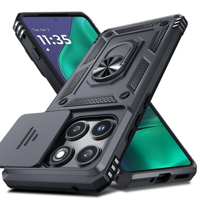 Janmitta Compatible with Moto Edge 2025 Case Built for 2025, Black 
