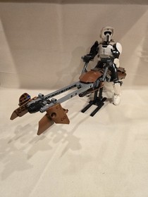 Lego Star Wars Scout Trooper & Speeder Bike 75532 Loose Appears To Be 100% Parts