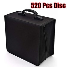 520 Pcs Disc CD Storage Case DVD Organizer Holder Bag Wallet Album Media Video