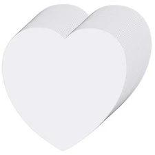 72 Pcs Large Heart Cutout White Paper Heart 6 Inch Heart Shape Die Cut Heart ...