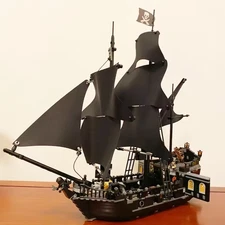 Pirates Of The Caribbean Ship Revenge Warship Black Pearl Sailboat Building Bloc