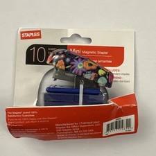 Staples Mini Magnetic Stapler Floral 1000 Standard Staples Remover New HM1